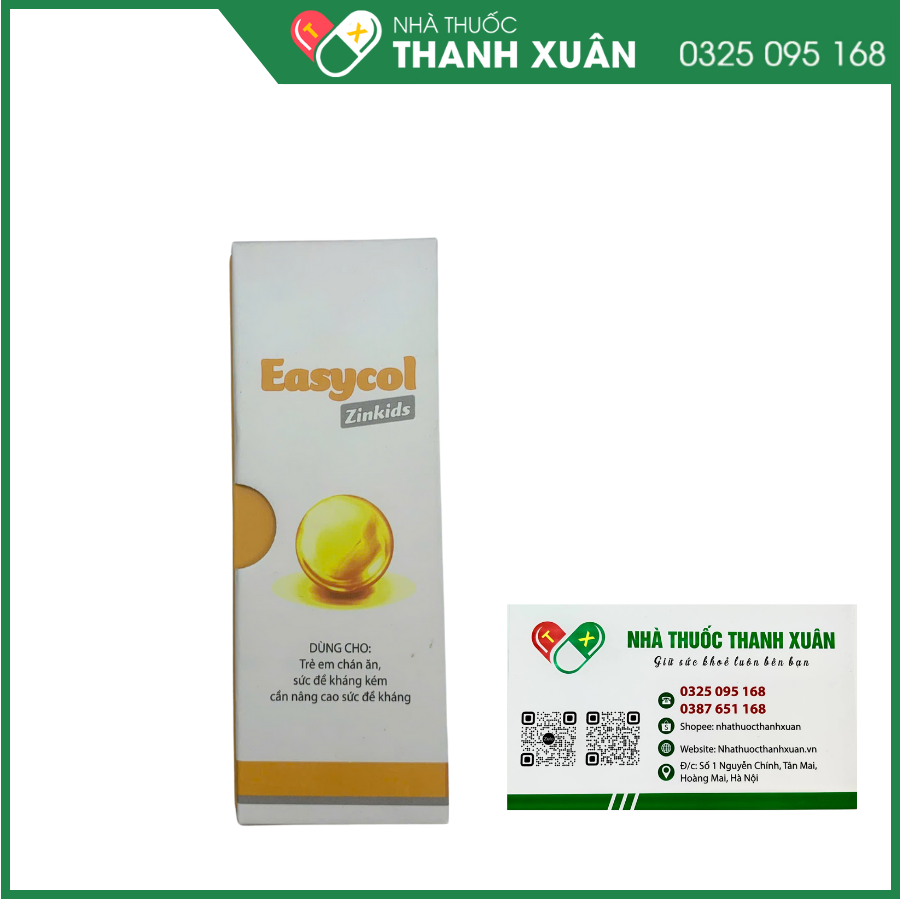 Easycol Zinkids giúp tăng đề kháng, hỗ trợ nhanh bình phục vết thương